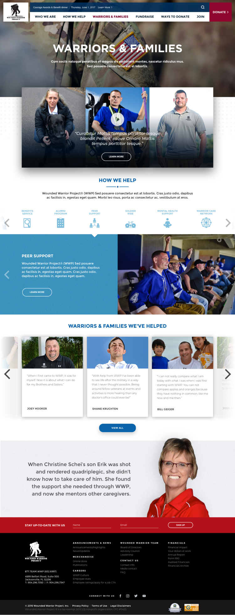 WWP-For-Warriors-UI